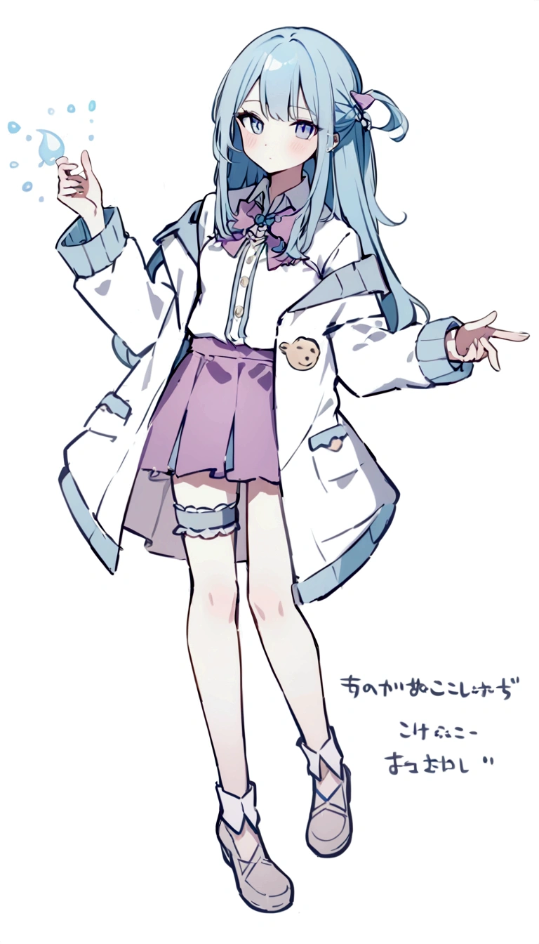 Character portrait、White background