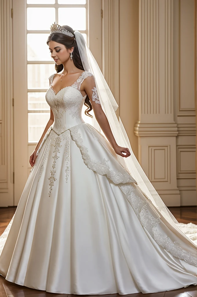 A wedding dress identical to Queen Serenity's in sailor moon Crystal