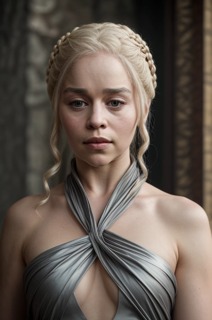 masterpiece, stunning portrait photo of khls woman, sleeveless, erotic costumes, sensual satin dress, game of thrones inspired costumes, 
  