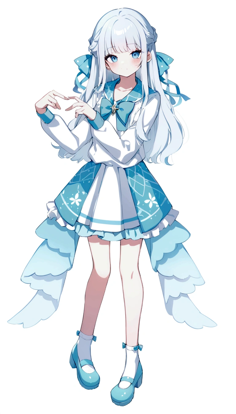 Character portrait、White background