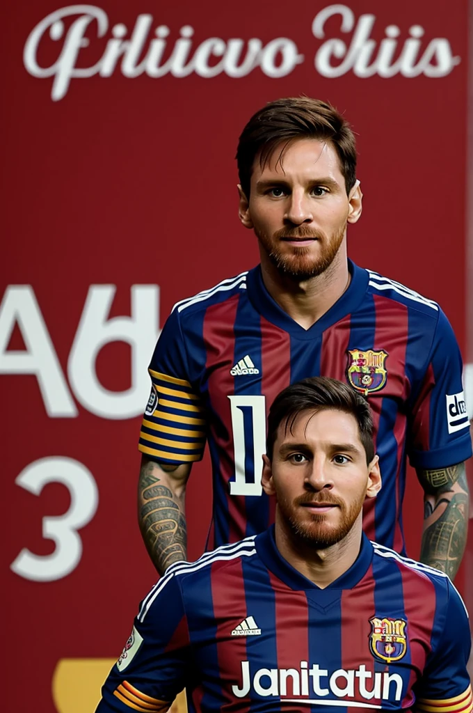 Messi with the Chivas de Guadalajara jersey