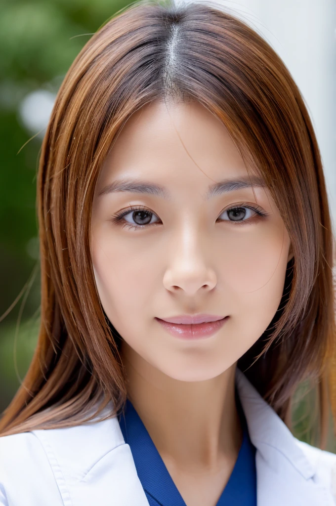((Highest quality)), ((masterpiece)), (detailed),Perfect Face,Japanese,Female doctor,White,Mature Woman