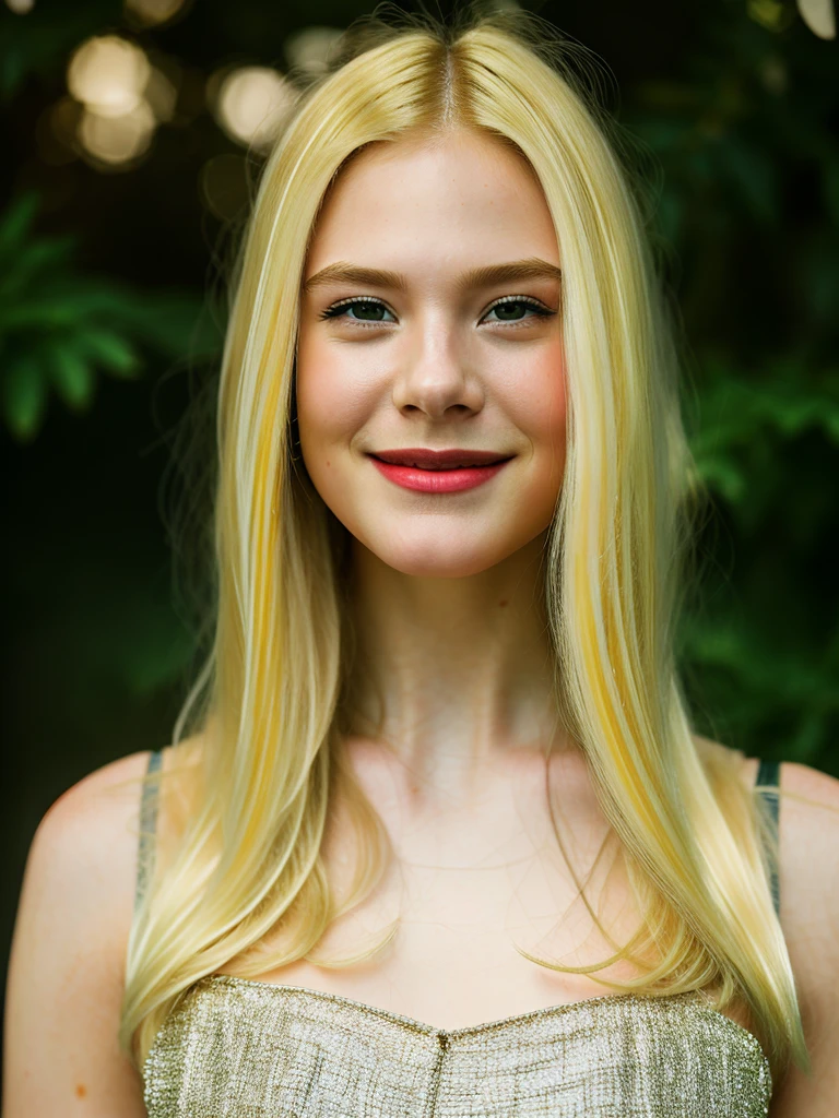 Realistic photo of a beautiful 3ll3f4n woman, 1girl, solo, long hair, looking at viewer, smile, (((blonde hair))), shirt, upper body, smile, blurry, lips, makeup, blurry background, lipstick, realistic, red lips, soft lighting, professional Photography, Photorealistic, detailed, RAW, analog, sharp focus, 8k, HD, DSLR, high quality, Fujifilm XT3, film grain, award winning, masterpiece