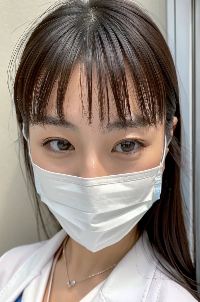 ((Highest quality)), ((masterpiece)), (detailed),Perfect Face,Japanese,Female doctor,White,Mature Woman