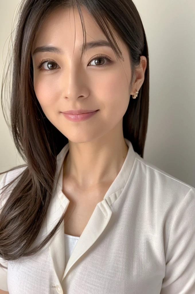 ((Highest quality)), ((masterpiece)), (detailed),Perfect Face,Japanese,Female doctor,White,Mature Woman