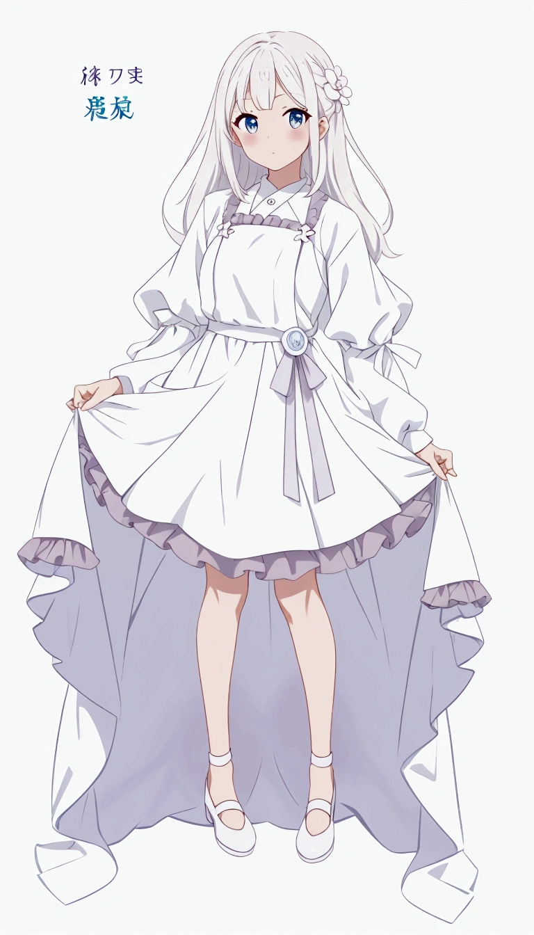 Character portrait、White background