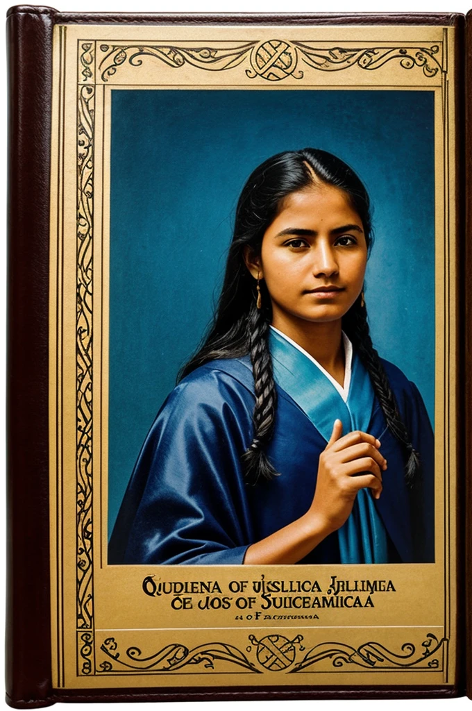 book cover " experience of justice and injustice in Guatemala, of a foreigner with clear ideals." That includes a hand that expresses youthful firmness.