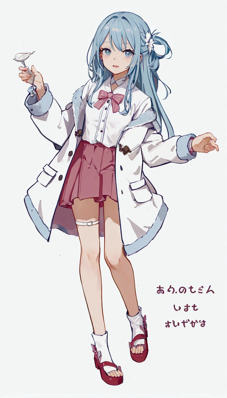 Character portrait、White background