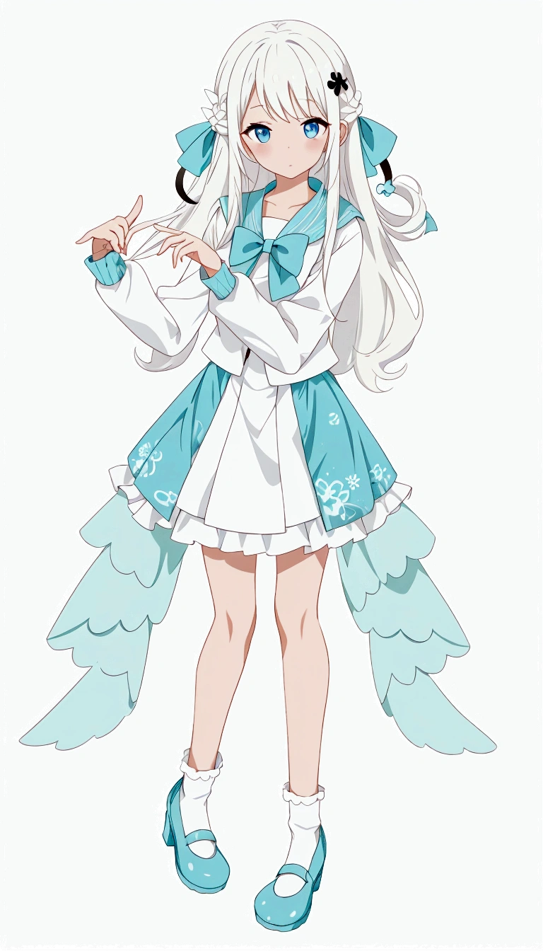 Character portrait、White background