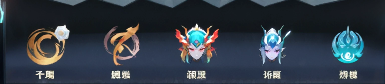 Many different types of weapons are displayed on the screen, Duelist Style, Mecha female leader, Ethereal and Mecha Themes, This character has cryokinesis abilities, Chinese Ghost Festival, There are ancient symbols behind it, Sleek mecha female dragon head, Ghost Festival, Wang Chen