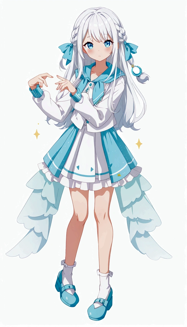 Character portrait、White background