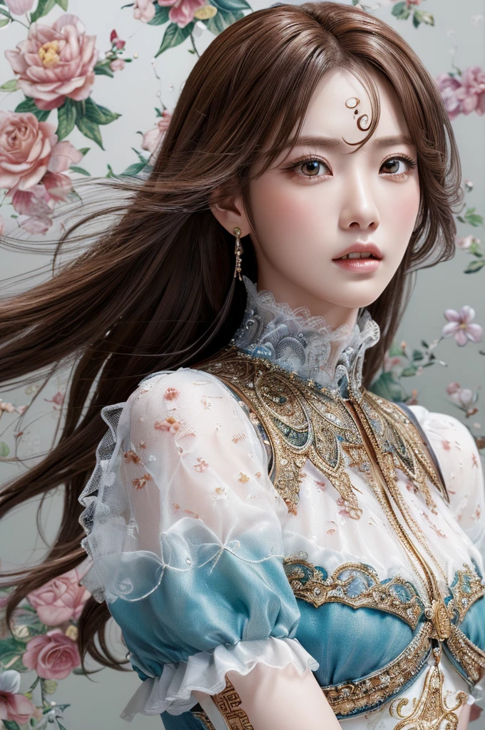 ((((highest quality))))、(((Ultra-precision CG16K wallpaper)))、(((masterpiece)))、(((Super detailed)))、(((super extreme details)))、１people&#39;s women、mature woman、24 year old woman、((Japanese face))、((very beautiful face))、((Mai Shiraishi:1.5))、((straight semi-long hair:1.3、blunt bangs))、(shiny brown hair)、beautiful delicate eyes、brown eyes、raised eyebrows、high nose、small nostrils、small mouth、seductive lips、beautiful breasts、((C cup size breasts))、cleavage、plump body、(Chubby body type)、perfect proportions、perfect anatomy、perfect composition、beautiful detailed shading、beautiful natural lighting、beautiful detail glow、Depth of the bounds written、(((High chroma)))、(((real:1.9)))、((vivid:1.5))、((edge:1.6))、((beautiful skin))、((skin texture))、((Realistic skin feel))、(((cowboy shot、Thigh:1.5)))、((Low angle view from below front:1.6))、((shy smile:1.5))、(Eyes looking at me:1.5)、Daytime bedroom、bright sunshine、Natural light、(((sit on the bed:1.6)))、(sitting pose:1.5)、(((open front shirt_White clothing、panties_White clothing:1.6)))、((earrings、wearing necklace:1.3))、