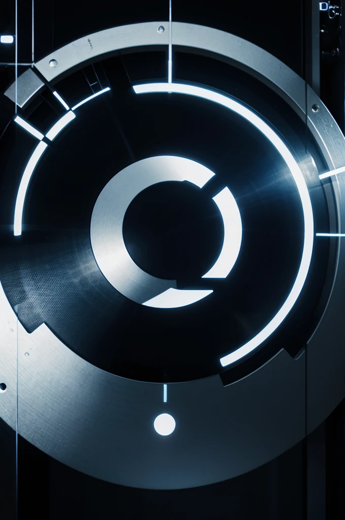 Create a cool circle logo in the middle of a hacker image, 