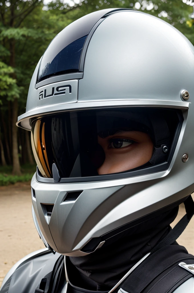 Helmet with solar charging facility