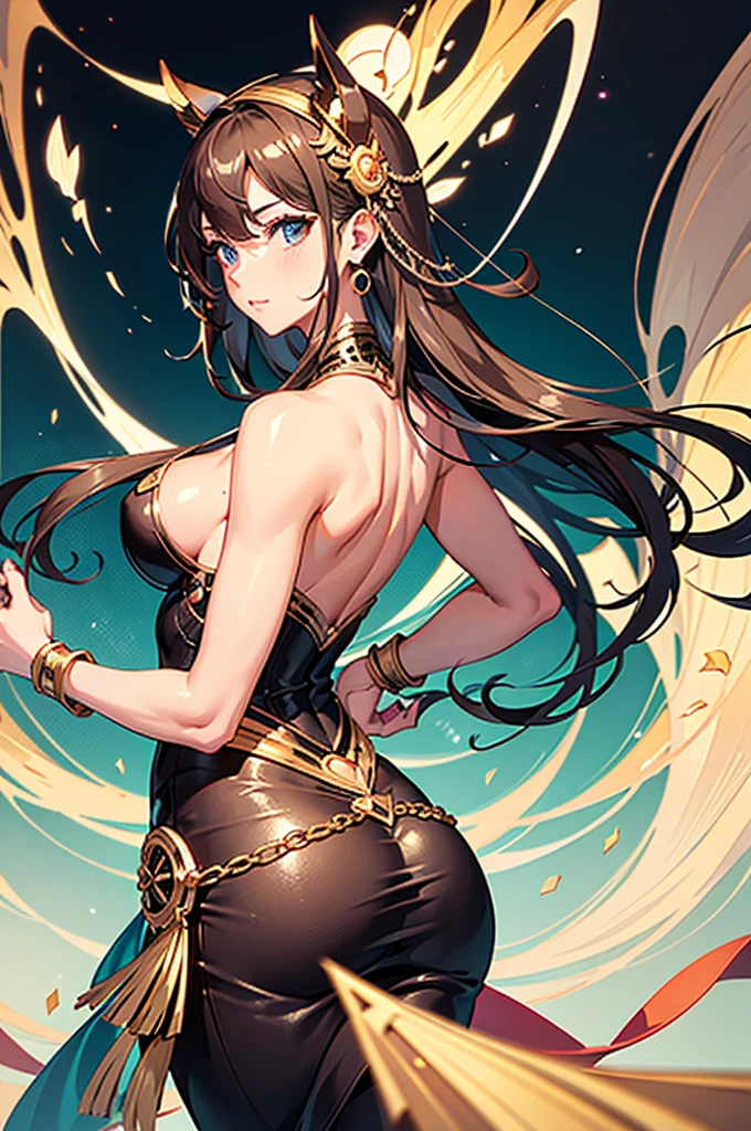 make her perfect, perfect face, perfect body, attractive ass, tight dress, beautiful eyes, masterpiece, 8K resolution, best quality possible, attractive hands, attractive ass