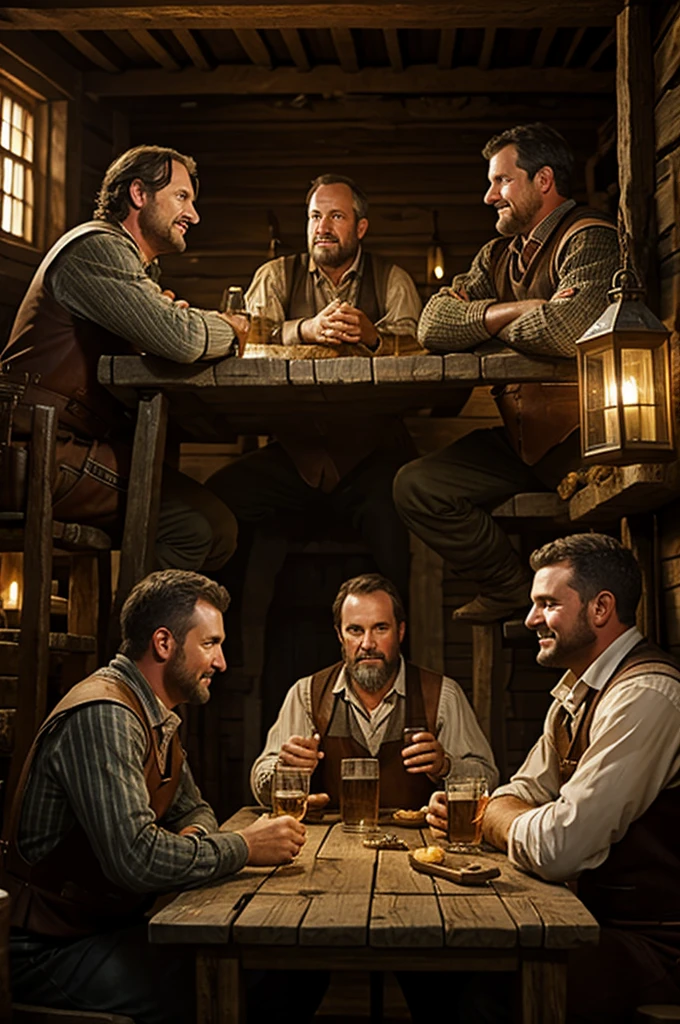 Farmers in a tavern planning something