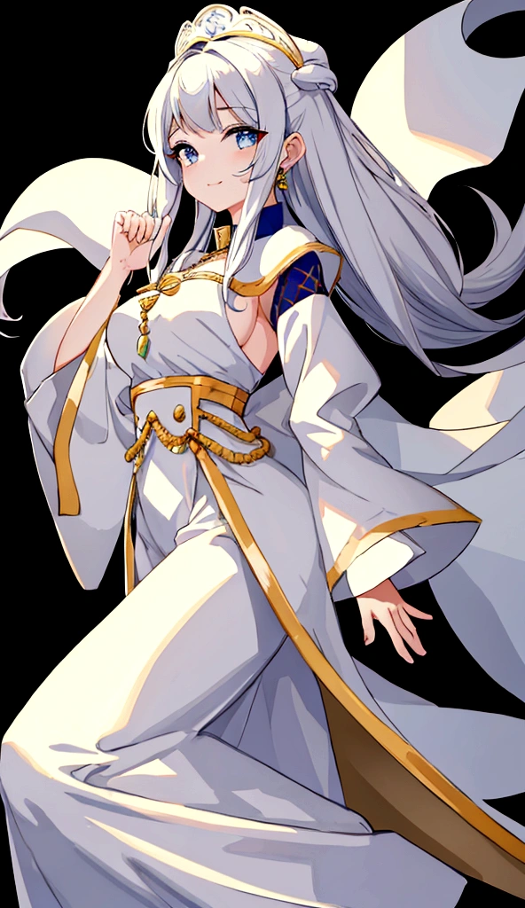 White background、Character portrait