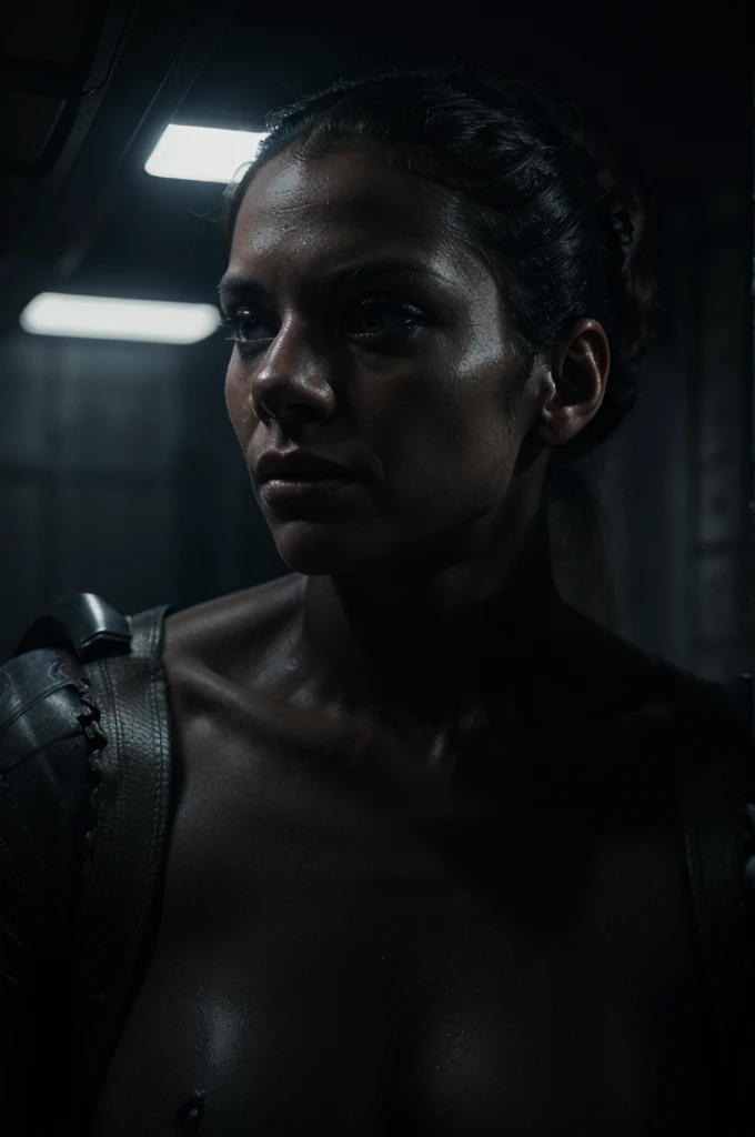 realistic cinematic close up portrait of a xenomorph, sharp focus, photorealistic, 8k, best quality, detailed skin texture, intricate biomechanical details, ominous lighting, dramatic shadows, cold color palette, chiaroscuro lighting, sinister atmosphere