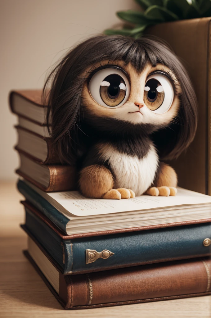 A book with big eyes 