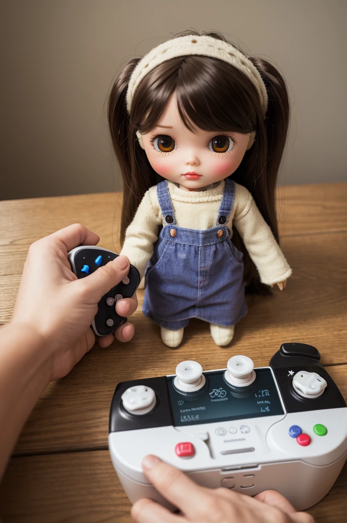 Make a doll with a handheld video game controller