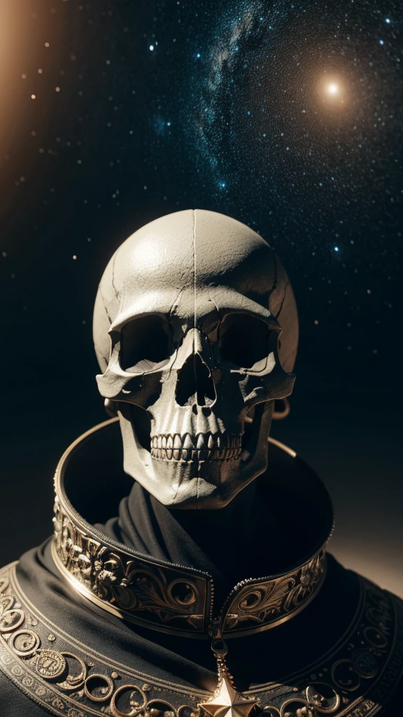 a detailed skull, intricate geographic map background, astronomy elements, cardinal points, cinematic lighting, detailed textures, digital art, octane render, 4k, photorealistic, hyperdetailed