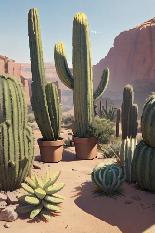 ((Best quality)), ((masterpiece)), (detailed), cactus