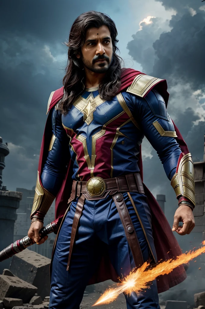 Indian actor hritik roshan as Marvel Avengers thor character