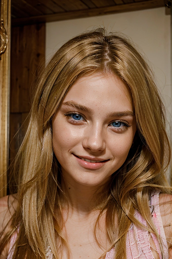gorgeous blonde taking a selfie (she has a desire to suck a penis in her eyes, you can see the top of her breasts excited as never before.), very detailed, 21 years old, innocent face, Natural wavy hair, Blue eyes, High resolution, Masterpiece, Best quality, Intricate detail, Sharpness, Detailed skin, Realistic skin texture, Texture, Detailed eyes, Professional, 4k, Charming smile, Shot with Canon, 85mm, Low depth œuvre, Best quality, Intricate detail, High detail, Sharpness, Detailed skin, Realistic skin texture, Texture, Detailed eyes, Professional, 4k, Charming smile, Shot with Canon, 85mm, Shallow depth of field, Kodak Vision Color, Perfectly adjusted body, Extremely detailed, Photo_(ultra), PhotoRealistic, Realistic, Post-processing, Maximum detail, Roughness, Real life, Ultra Realistic, Photorealism, Photography, 8k uh, Photography