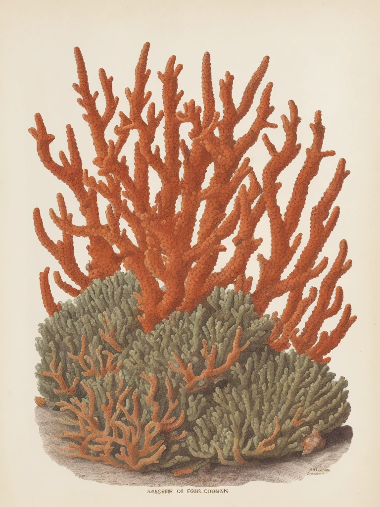 Illustration of a marine coral