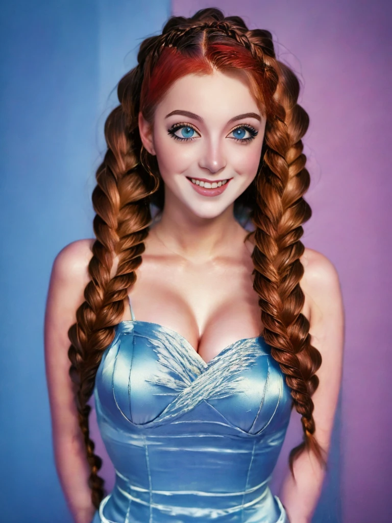 (Best quality, 4K, 8K, A high resolution, Masterpiece:1.2), Ultra-detailed, Realistic portrait of an 18 year old aristocratic girl, Exquisite facial features，Long brown curly hair details expressed, The posture is leisurely and natural，Graceful posture, Dreamy atmosphere, expressive brush strokes, mystical ambiance, Artistic interpretation,Delicately coiled hair，Floral jewelry with exquisite details, Crystal diamond jewelry，Small fresh aesthetics，Stunning intricate costumes, Fantasy illustration, Subtle colors and tones, mystical aura,The details have been upgraded