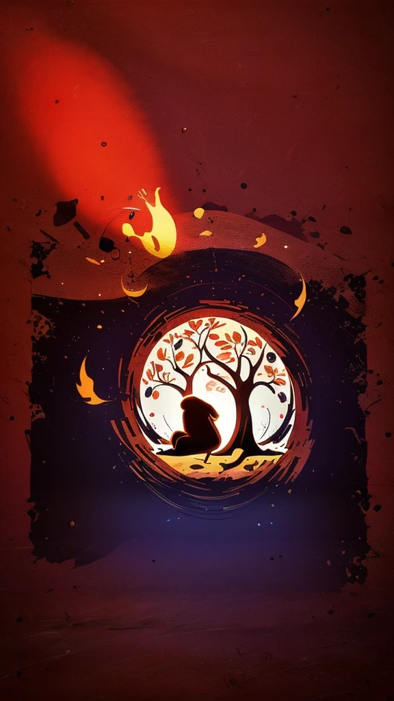circular tree,four seasons,spring,summer,autumn,winter,leaves,roots,branches,trunk,ornate border,decorative,digital illustration,artwork,movement,time,swirling background,dark background,vibrant colors,natural,life cycle,growth,change,nature,life,peace,harmony,spirituality,symbolism,digital art,illustration,painting,graphic design,art,design,digital media,online art,visual art,fine art,fantasy
