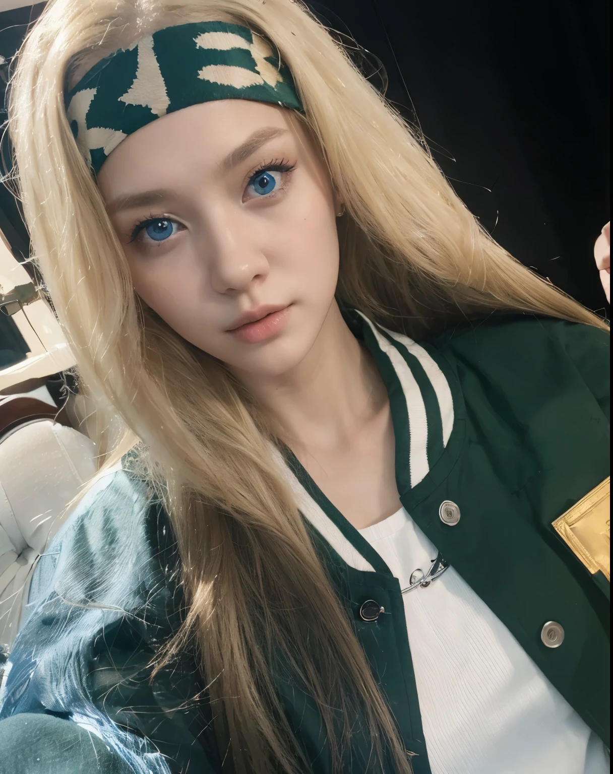((Masterpiece)), Best Quality, (8k, Best Quality, Masterpiece: 1.2), ultra detailed, A girl, Blonde, Korean, blue eyes