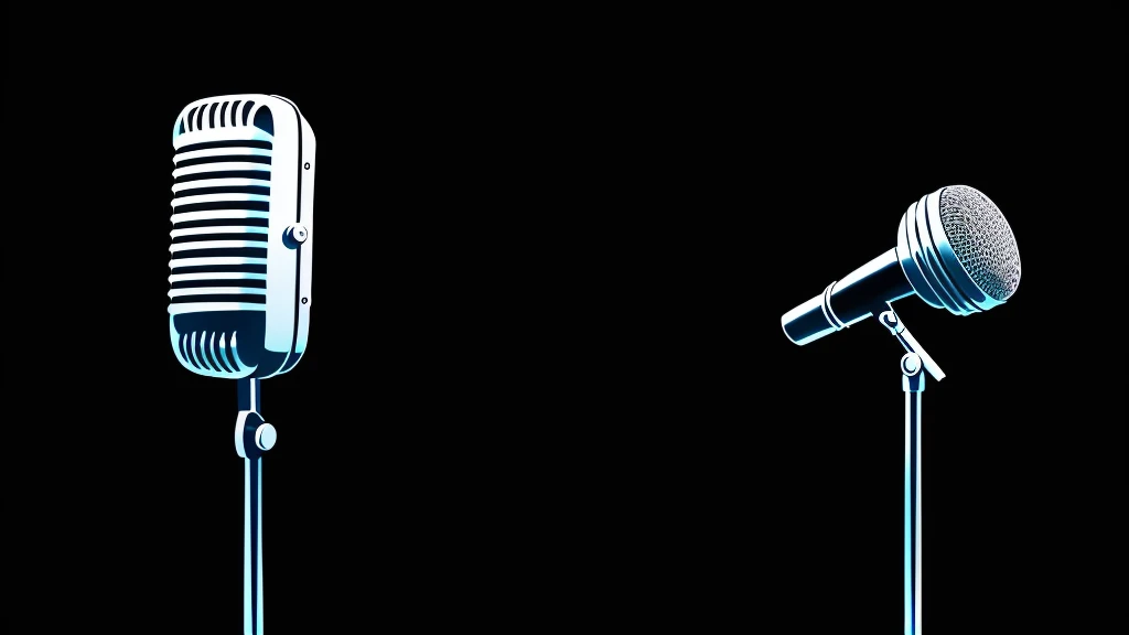 ANIMATION STYLE DRAWING OF A MICROPHONE