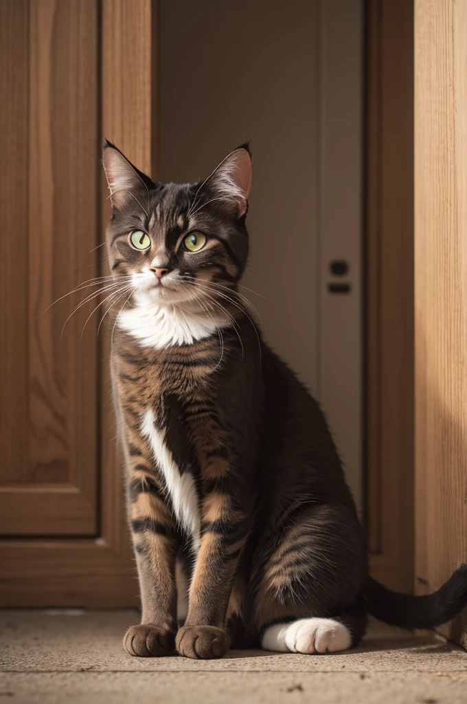 A sad cat