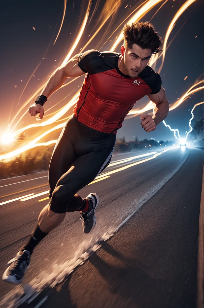 Man runs through the eons and exceeds the speed of light