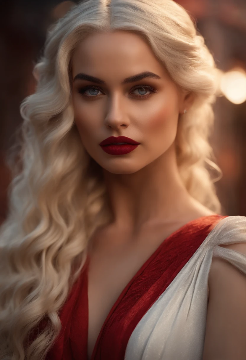 (Best Quality,4k,8K,hight resolution,Masterpiece:1.2),Ultra-detailed,(Realistic,Photorealistic,photo-realistic:1.37),Daenerystargaryen,beautiful detail eyes,beautiful detailed lips,Extremely detailed eyes and face,long eyelashes,hair Blondes Targaryen's,provocative outfits,Eroticism,sexuality on Red Square,illustartion,Contrasting colors,nighttime,city lights,Dmnaya atmosphere,glamorous,haute couture,Confident postures,Playful expressions,Eye-catching fashion accessories,red lipstick,Perfectly styled hair,Flawless make-up,Modern furniture,city backdrop,Imposing architecture,neon signage,vibrant color palette,soft-lighting,Subtle shadows,Seductive images,Attention to small details,Immersive Experience,Emphasize feminine beauty,Expressive gestures,abuse,Celebration of femininity.