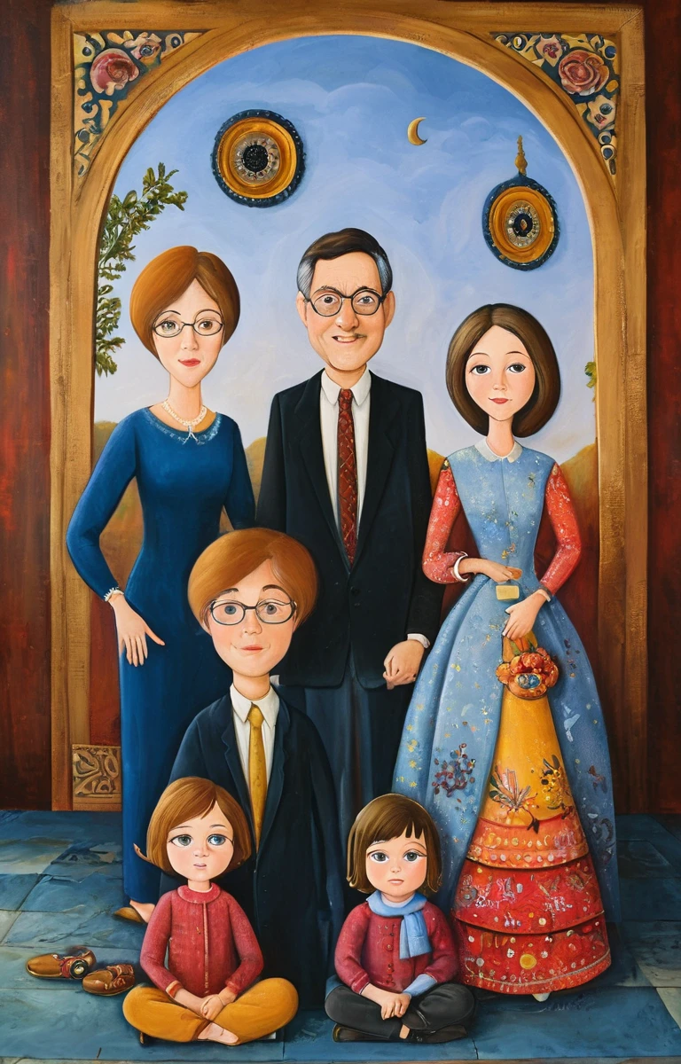 masterpiece,best quality,portrait of family,