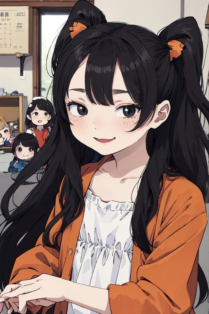 best quality, masterpiece, detailed,2d,flat color, 1girl,****,petit,black hair,straight hair,(long hair,),hime cut