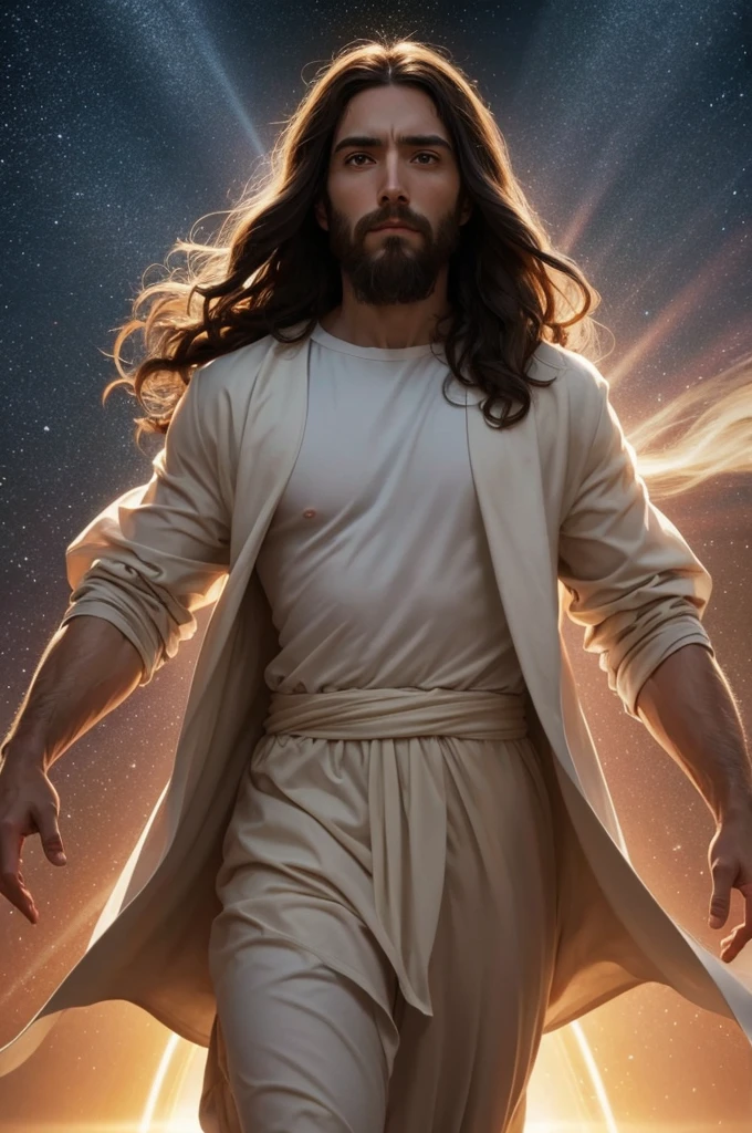 Jesus Christ runs through the eons and exceeds the speed of light