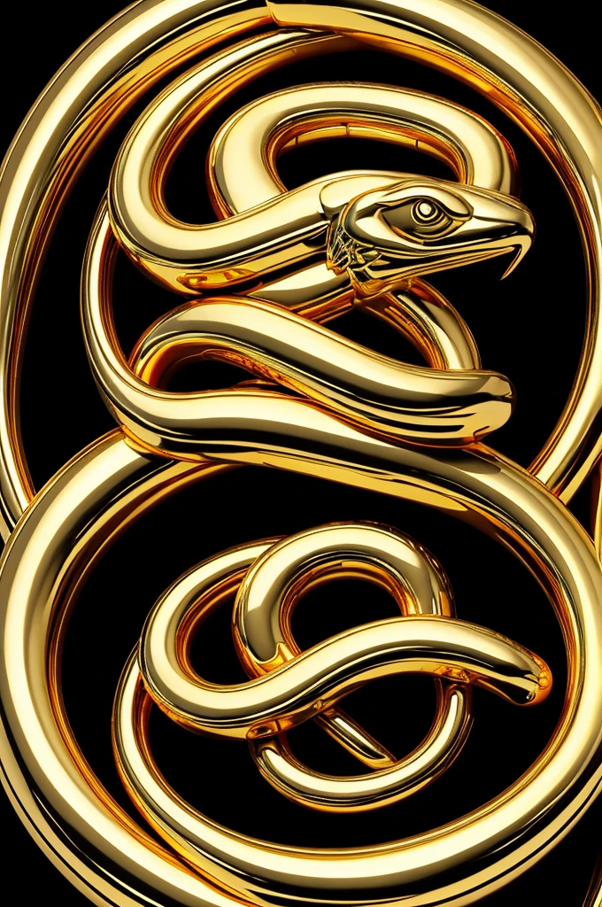 Logo with gold snakes wrapping the name Zalewski.
