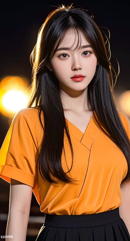 Araffe woman, beautiful,ponytail, long hairลอยปลิวขึ้น,black eyes, ผู้หญิงlong hairชาวเอเชียตะวันออกเฉียงใต้ที่มีใบหน้ากลม, Large chest measures 38 inches., Warm light, morning sun, long hair,black eyes,abdominal muscles, The body is beautiful and strong., rounded chest, (digital painting, HDR, high contrast), 3-D, 8K, 45,000,000 pixcls,Asian girl, Gorgeous Chinese model, Japanese model, beautiful asian woman, Japanese goddess, Very beautiful girl., beautiful young woman, very beautiful woman, Attractive and beautiful, sexy girl, Asian girl, beautiful female model, jaw-dropping beauty, Attractive face and body, golden eyes details, long hair, stand, close to the viewer,