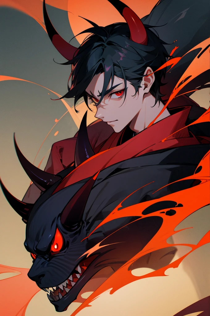 Teen, male, Japanese Background, Demon, Demon Skin