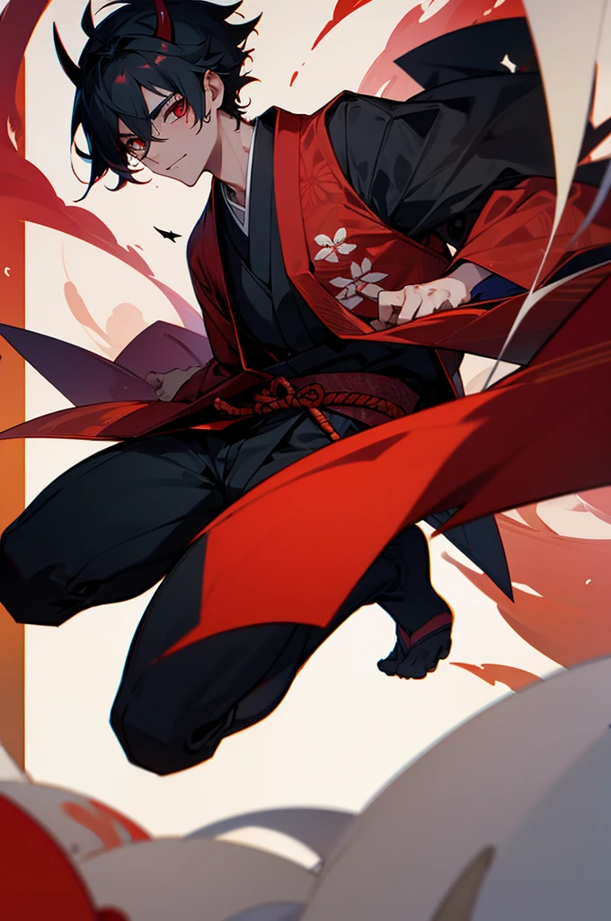 Teen, male, Japanese Background, Demon, Demon Skin