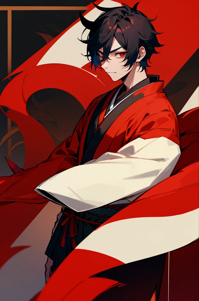 Teen, male, Japanese Background, Demon, Demon Skin