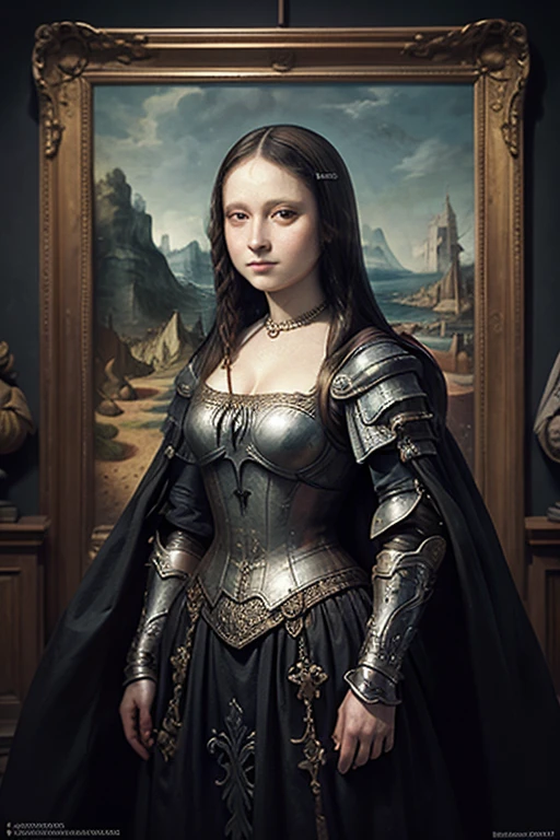 ((best qualityer)), ((work of art)), (detailded), Monalisa with Dark Souls armor