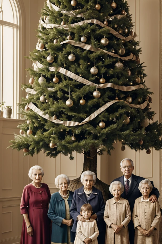 genealogical tree, with grandmothers,Dad, mom and brother but with empty boxes