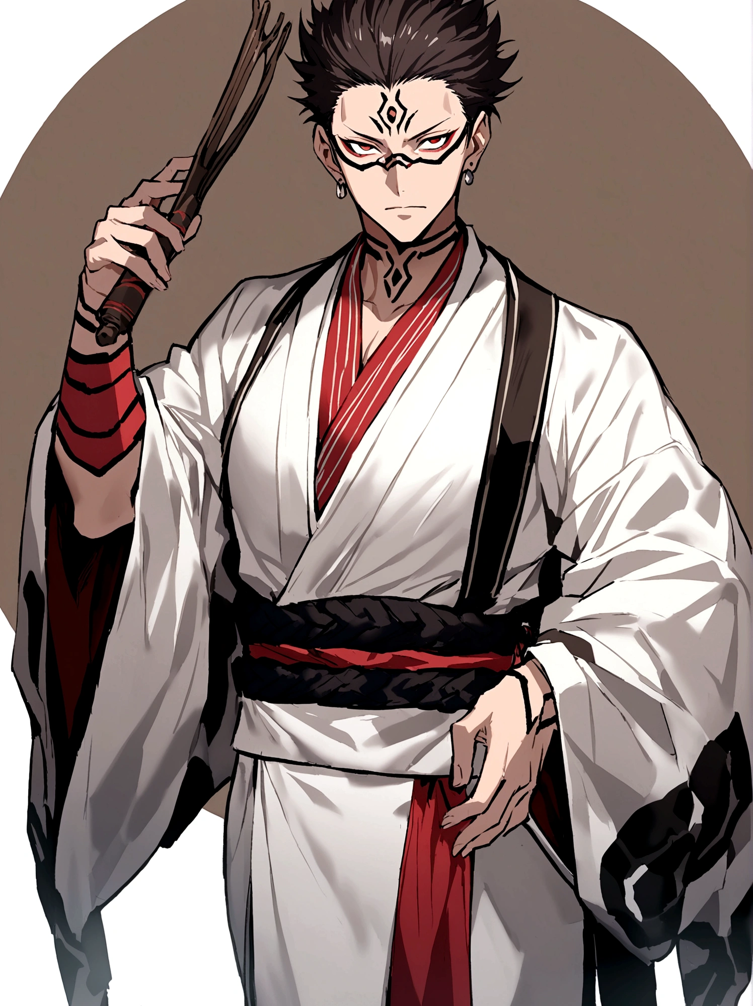 Ryomen Sukuna from Jujusu Kaisen using a texudo