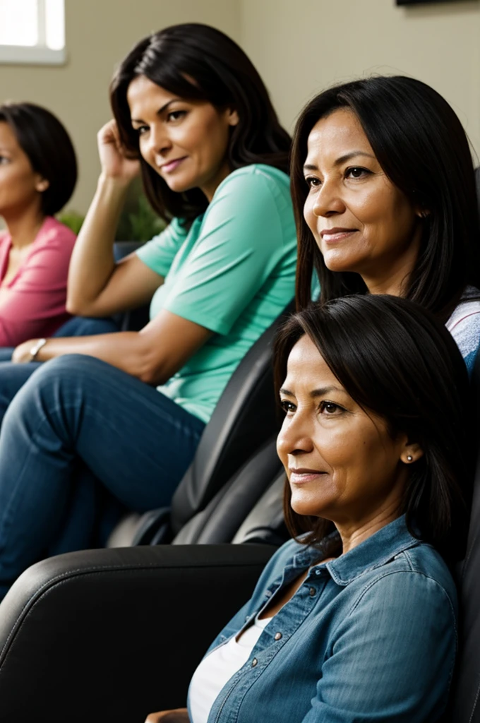 Mom watches a game