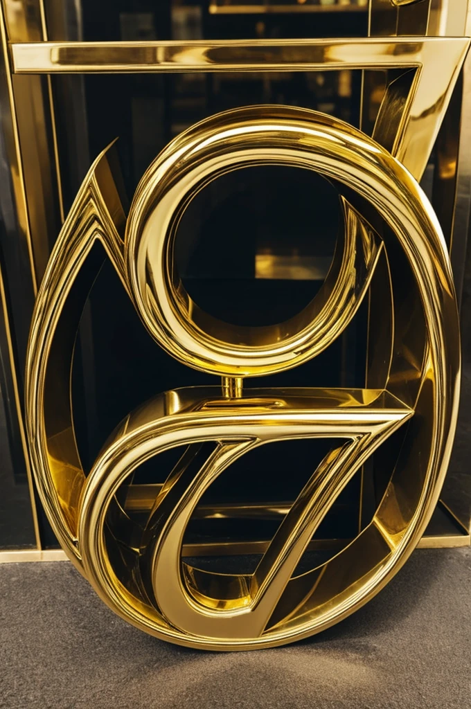 The number 7 very shiny
