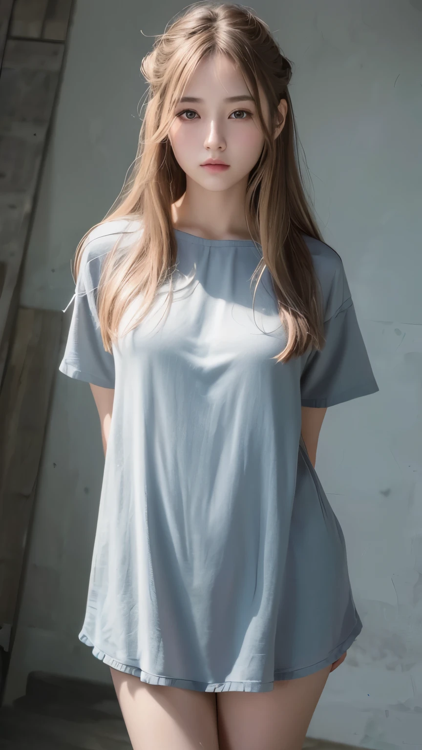 masterpiece、Highest quality、8K、(Photorealistic: 1.4)、High resolution、(One Girl:1.4)、(Realistic Skin:1.2)、Beautiful girls、Perfect figure、Highly detailed eyes and face、Very intense and beautiful eyes、High quality and realistic finger reproduction:1.3、Hair length is semi-long